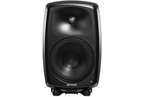 Genelec G Five 2 Way Powered Bookshelf Speaker with Stand - 8 Inch Woofer & 1" Cone - Powerful Studio Sound Quality - Versati