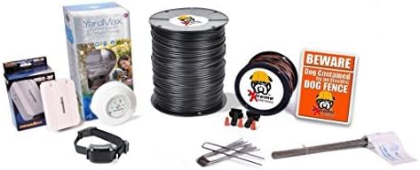 Electric Dog Fence PetSafe YardMax Containment System Professional Grade Complete DIY Installation Kit (1/2 to 1 Acre Coverage Area) (1 Dog Kit)