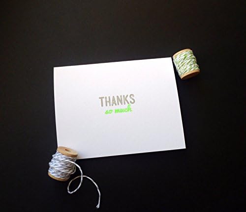 Gocco printed Thank You Cards - Box of 5