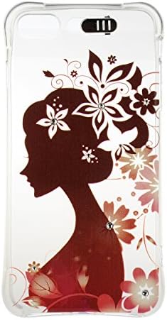 iPhone 7 Plus Case,Speedup Ultra Thin Scratch-Resistant Anti-Bumper Clear Soft TPU Gel Skin Case for iPhone 7 Plus (Girl and Flowers)