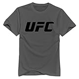 Yisw Male Ufc Logo O Neck Novelty T-Shirt