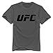 Yisw Male Ufc Logo O Neck Novelty T-Shirt