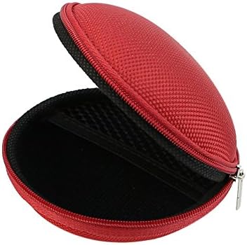 Tairacy Storage Case for Smart Apple Watch iWatch 38mm 42mm, Travel Earphones Memory Cards USB Cable U disk Pouch Bag (1, Red)