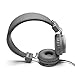 Urbanears Plattan - Collapsible Classic Headphones with Handmade Drivers, Remote and Sharing ZoundPlug - Grey