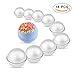 PROMENE 9 Sets DIY Metal Bath Bomb Mold Round Sphere 3 Sizes and 18 Pieces-Aluminum