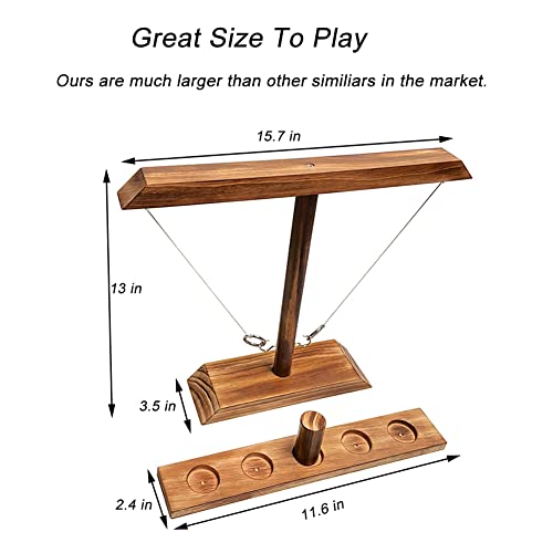 Ring Toss Game for Adults Table Top Hook and Ring Toss Game with Shot