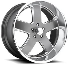 US MAG 4 U118 Hustler 20x8 5x4.75 +1mm Gunmetal Wheels Rims 20" Inch