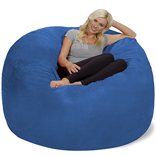 Chill Sack Bean Bag Chair Giant 6' Memory Foam Furniture Bean Bag Big Sofa with Soft Micro