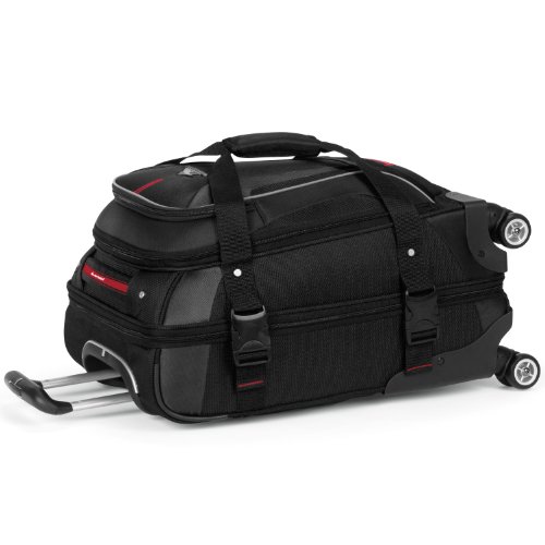 High Sierra AT7 Softside Luggage with Spinner Wheels, Black, CarryOn