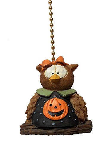 Halloween Pumpkin Owl Ceiling Fan Pull Fall Holiday Decoration
