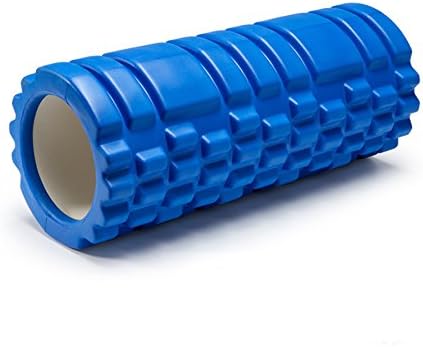 Amigo Global Floating Point Fitness Gym Exercises EVA Yoga Foam Roller for Physio Massage Pilates Tight Muscles Tension Release 13" x 5" - Blue