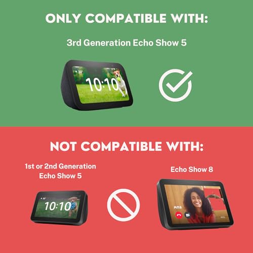 matterform Echo Show 5 3rd Gen Under Kitchen Mount Bracket for Amazon Alexa Devices