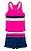 KABETY Little Girls Summer Two Piece Boyshort Fashion Tankini Swimsuit (Rose, 12-13=4XL)