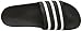 adidas Originals Unisex Adilette Slide Sandals, Black/White/Black, 8 US Men