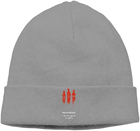 EWIED Men's&Women's 21 Heathens Patch Beanie SkatingDeepHeather Cap Hat For Autumn And Winter