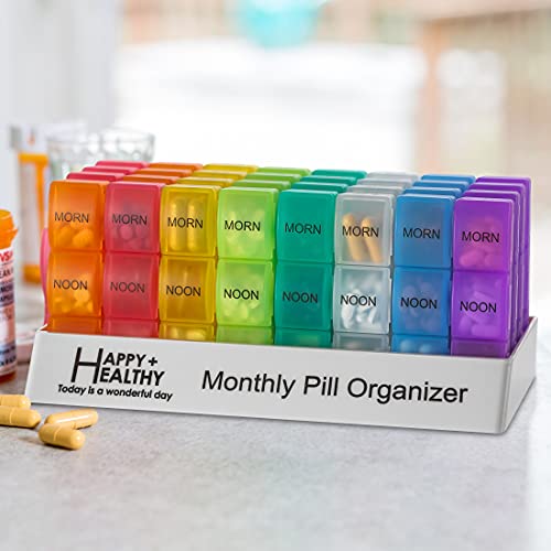 Month Pill Box Organizer 3TimesADay MorningNoonNight 30 Day