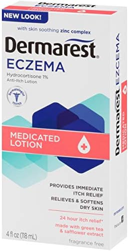Dermarest Eczema Medicated Lotion, 24-Hour Dry Skin u0026 Itch Relief 