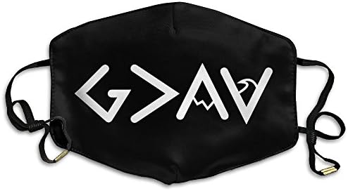Opaowoe Iiena Adult Anti Dust God Is Greater Than The Highs and Lows Anti Pollution Masks