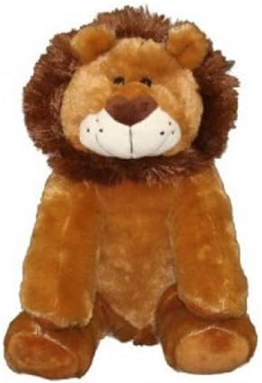 Make Your Own 15" Stuffed Animal Heart Nosed Lion Kit - No Sew - With Free Birth Certificates!