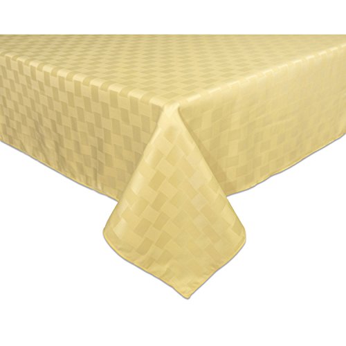 Bardwil Linens Reflections 60"x84" Oblong Tablecloth, Straw