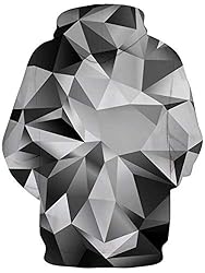 RAISEVERN Men Women Cool Hoodies Funny Diamond