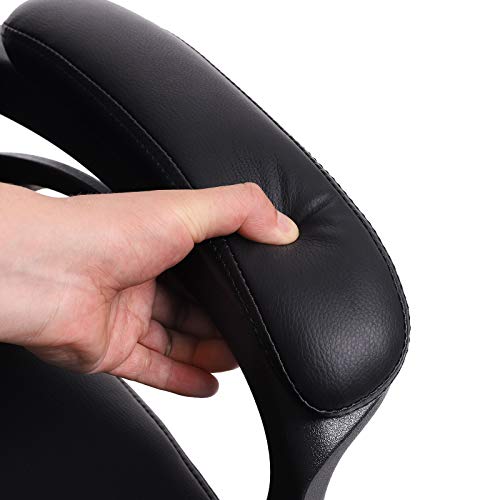 SONGMICS-Poltrona-Ergonomica-da-Ufficio-Poltrona-Direzionale-Girevole-a-360-Motivo-a-Rete-Mid-Back-Meccanismo-di-Reclinazione-PU-Nero-OBG23BK