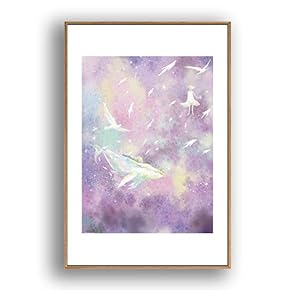 Framed Canvas Wall Art for Living Room, Bedroom Whale Canvas Prints for Modern Home Decoration Ready to Hang - 16"x24" inches