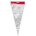 Snowflake Holiday Cone Cellophane Bags, 20ct