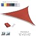 LOVE STORY 12' x 12' x 12' Triangle Terra Sun Shade Sail Canopy UV Block Awning for Outdoor Patio Garden Backyard primary