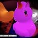 FANT.LUX Unicorn Night Lights for Kids, Cute Nursery Baby Night Light with Touch Sensor & Remote Control, Rechargeable Soft Silicone Nightlight for Children, Color Changing Besides Lamp - Size L