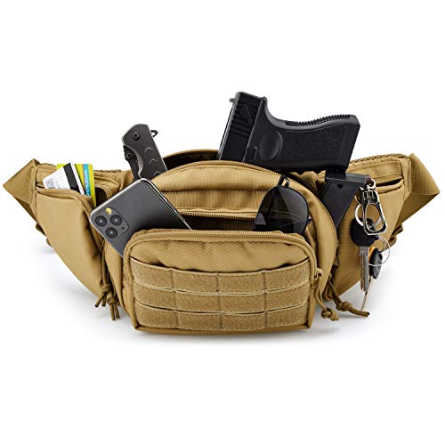 FRTKK Concealed Carry Pistol Pouch Ultimate Fanny Pack Holster Fits