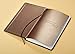 Leather Writing Notebook Journals for Men | Personalized Wedding, Anniversary, Travel, Birthday & Christmas Gift | Authentic Blank and Lined Cream Paper| Elegant Black Color with Bronze Gold Embossing