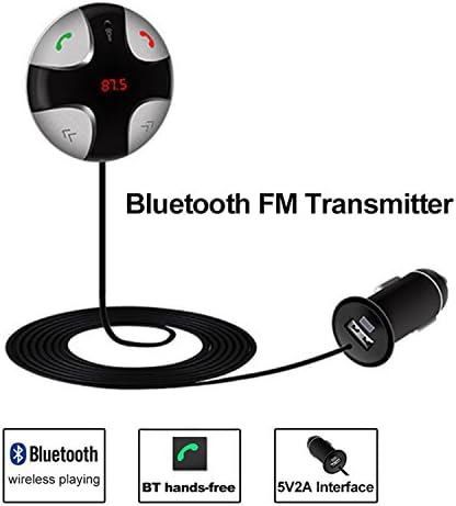 Besteye High Performance Digital Wireless Bluetooth Fm Transmitter, in-car Bluetooth Receiver, FM Radio Stereo Adapter, bluetooth car charger with Handsfree Calling and USB Charging Port Up to 2A