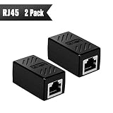 RJ45 Coupler 2 Pack - CableGeeker Ethernet Cable Extender Adapter Female to Female (for Cat7, Cat6, Cat5e) Internet LAN Cable Extension