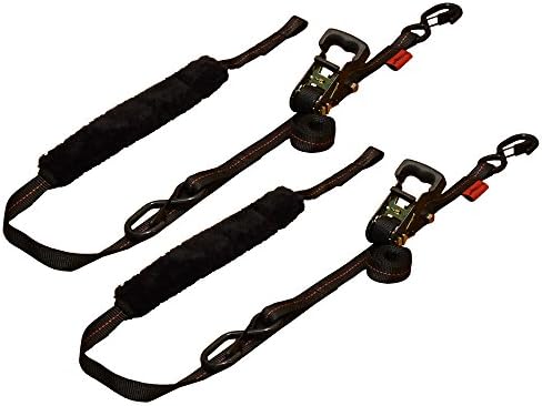 Drop Tail Trailers 03-ESS1.0PR-01 DT Econo 1" x 7' Motorcycle Tie-Down Ratchet Strap (1 Pair)