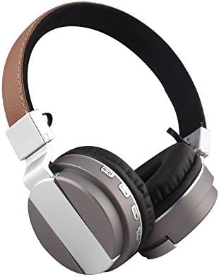 Alltrum Foldable Over-Ear Wireless Headphone,Built-in Mic, Stereo Sound,Lightweight,Comfortable Wearing Feeling,Noise Reduction,SD Card,Wired Modes for Phone / PC / Tablets, Grey