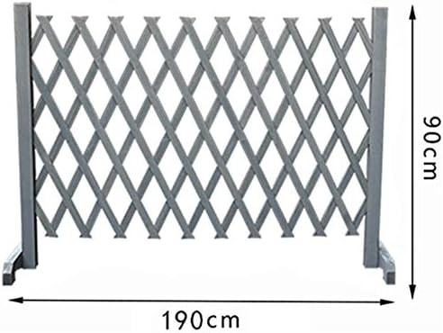 JIANFEI-weilan Garden Fence Screen Home Decoration Flower Bed Edge Animal Guardrail Plant Protection, 5 Sizes (Color : Gray, Size : 190x90cm)