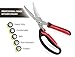 Heavy Duty Kitchen Scissors | Stainless Steel Spring Loaded Professional Grade Chicken Shears - Great for Cutting Meat, Chicken, Bone, Fish, Game, and Other Food Items - Dishwasher Safe!