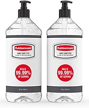Rubbermaid Gel Hand Sanitizer, Alcohol-Based, Pack of 2 Bottles, 32 Ounces Each, Made in The USA