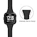 Kmasic Compatible Fitbit Versa Bands, Narrow Slim Soft Silicone Small Replacement Wristband for Fitbit Versa/Versa Lite Edition Women Men (Wine Red with Rose Gold Button, Small)
