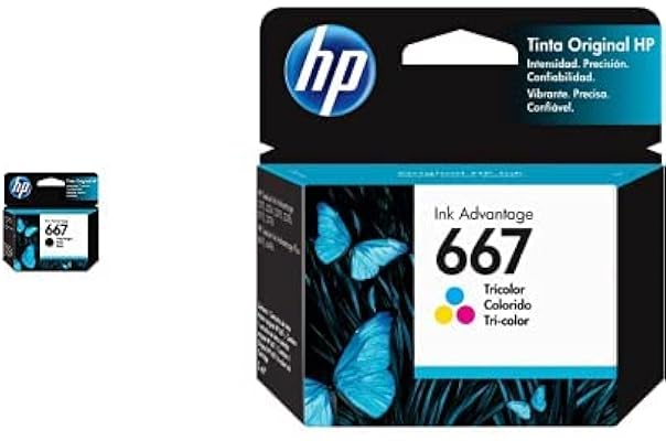 HP Combo de 2 Cartuchos de Tinta 667 Negra + 667 Tri- Color DeskJet Ink  Advantage. : Amazon.com.mx: Oficina y papelería
