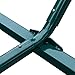 Lazy Daze Hammocks 12 Feet Hammock Stand Heavy Duty Coated Steel Tube Frame with Hooks and Chains, 275 Pounds Weight Capacity,Green,STAND-12N-VC