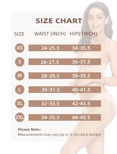 VOENXE Bragas Sin Costuras Mujer Pack,Braguitas Bikini Femenina Invisible Calzones,Underwear Mujer Ropa Interior,Brasileñas,Seamless Women Panties,Pantaletas MúLtiples,Paquete De 5