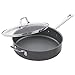 Emeril Lagasse Dishwasher safe Nonstick Hard Anodized Covered Deep Saute Pan, 5-Quart ,Gray