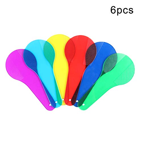 LeSharp 6Pcs Transparent Color Correction Lighting Gel Filter,Universal Gels Lighting Filter Kit,Transparent Color Correction Lighting Film Plastic Sheets 6pcs
