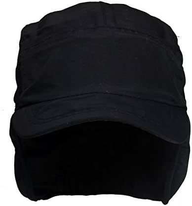 Winter Baseball Earflap Cap with Detachable Windproof Strap Fleece Inside Cap Water Repellency Outdoor Cap Adult