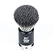 Luxury Shaving Brush for Men by VIKINGS BLADE, Ultra Heavy Acrylic & 316L Steel Handle, Super Strong Knot Backbone, Minimal Shedding, Fast Lather, Extremely Smooth & Plush on Skin (Dark Raven)