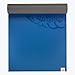 Gaiam Dry-Grip Yoga Mat - 5mm Thick Non-Slip Exercise & Fitness Mat for Standard or Hot Yoga, Pilates and Floor Workouts - Cushioned Support, Non-Slip Coat - 68 x 24 Inches - Blue