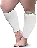 Vagabond Wide Calf Graduated Compression Sleeves-Soothing Comfy DVT Large Cuffs
