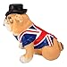 Chapman Sculptures British Bulldog with Flag Hand Painted Statue 3”